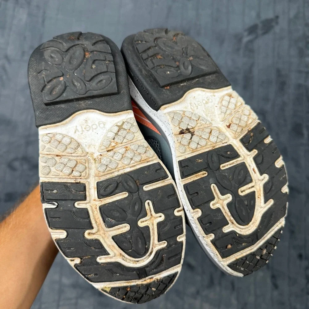 Gravity Defyer G-Defy Ion Womens 8 Grey Peach Walking Shoes TB9024FGP-M